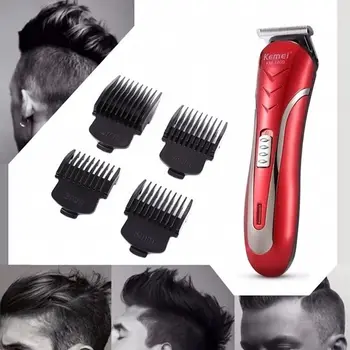

KEMEI KM-1409 Carbon Steel Head Hair Trimmer Chargeable Electric Beard Shaver