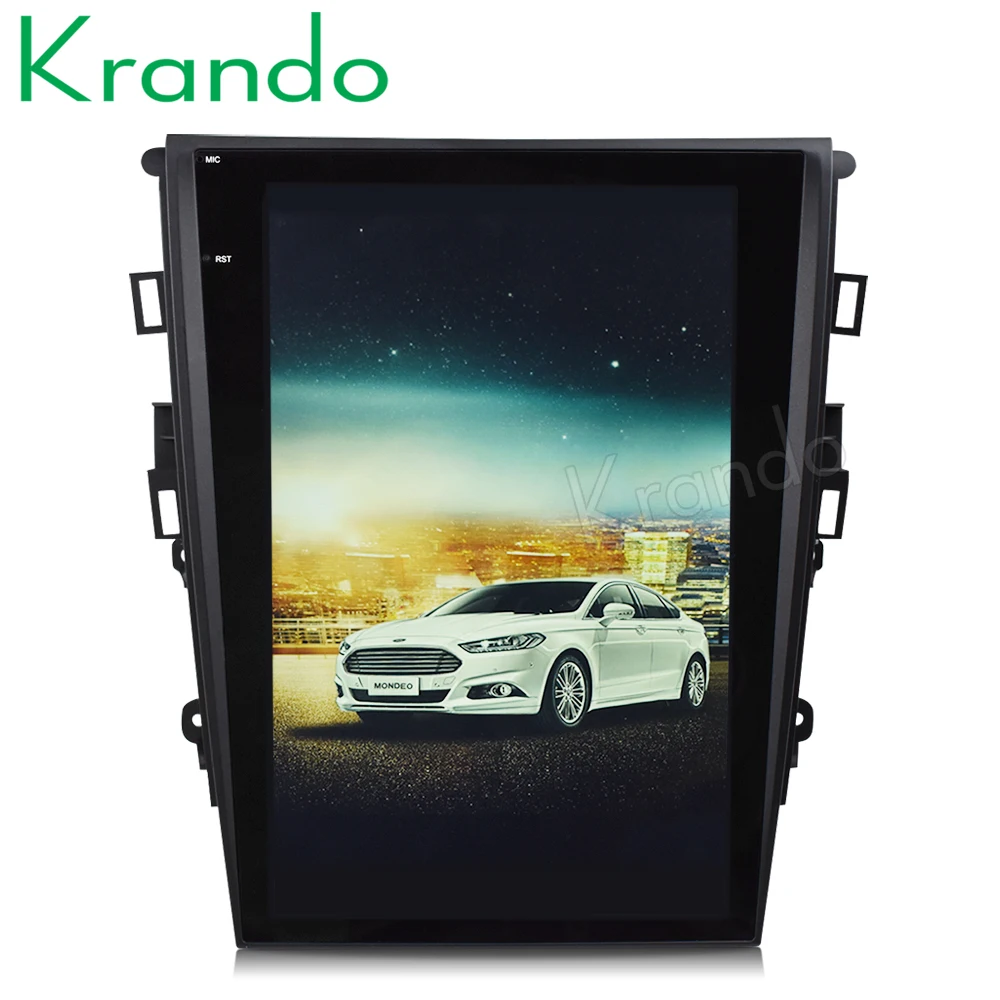 Мультимедийная система Krando для автомобилей Ford Mondeo Fusion Android 8 1 экран 12 дюйма verticial