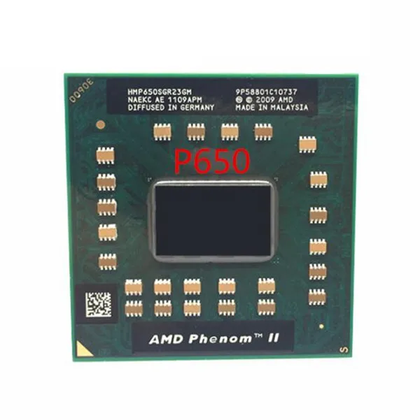 Процессор AMD Phenom P650 HMP650SGR23GM двухъядерный процессор 2 60 ГГц Мб Кэш-разъем L2 S1 (S1g4) PGA638