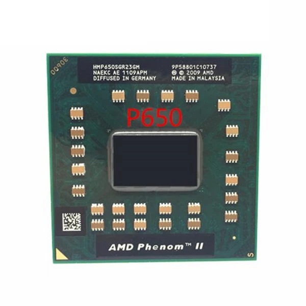 cpu processor Free Shipping AMD Phenom P650 HMP650SGR23GM P650 CPU Dual core 2.60 GHz 2MB L2 Cache Socket S1 (S1g4) PGA638 amd processor