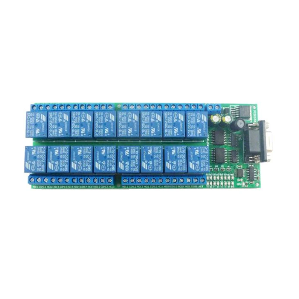 R23c16 dc 12v 16-channel placa de relé