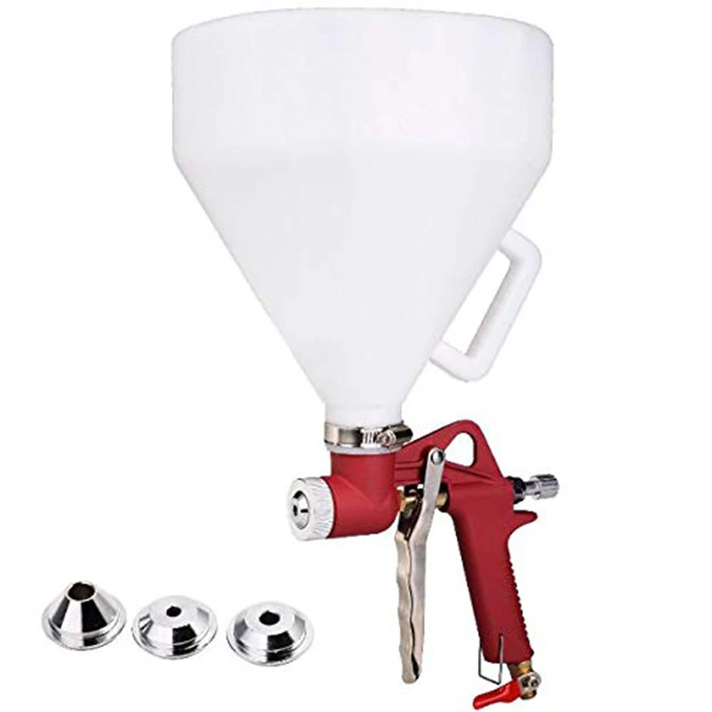

Air Hopper Spray Tool Ceiling Wall Paint Gravity Feed Drywall 4/6/8Mm Nozzle Pattern Tool Workshop Drywall Tools Power Hand Fo