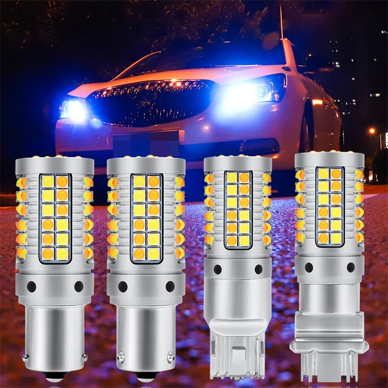 2 шт. светильник указателя поворота для Mitsubishi outlander 2013-2015 1156 BAU15S PY21W белый желтый DRL
