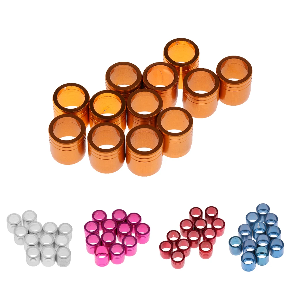 Archery Arrow Explosion-proof Ring For Outer Diameter 7.6mm Arrow Shaft, Set of 12 Various Color