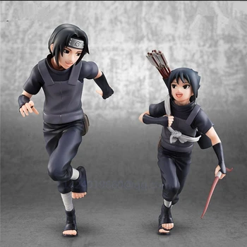 

Naruto Uzumaki Naruto Flame Uchiha Itachi Uchiha Sasuke Tempestuous God of Valour Movable Head PVC Action Model Toy G663