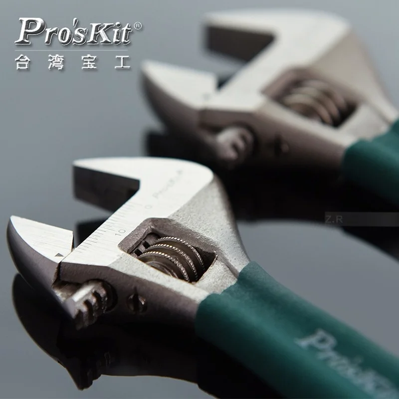 Nuovo Proskit Powerful Chiave Regolabile Regolabile Antiscivolo In Titanio Di Precisione Potente-6 Pollici Diametro Massimo 19Mm
