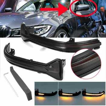 

2x Car Led Rearview Mirror Turn Signal Light Dynamic Blinker Flowing turn signal lamp indicator for BMW G2x G20 G21 G28 2019+