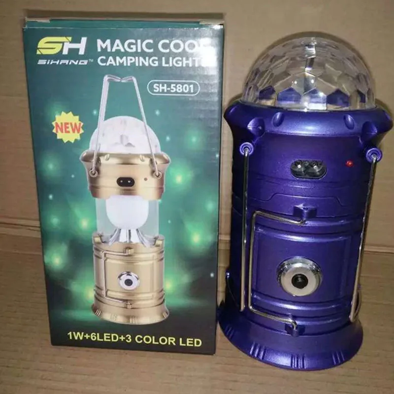 

3-in-1 Portable Rechargeable Stage Light Flashlight Flame Effect Lamp Tent Lights FDX99