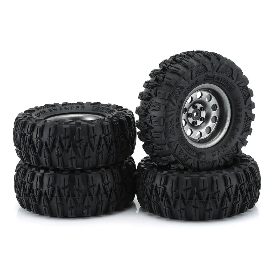 RCアルミニウム合金2.2インチビードロックホイールリムハブ2個