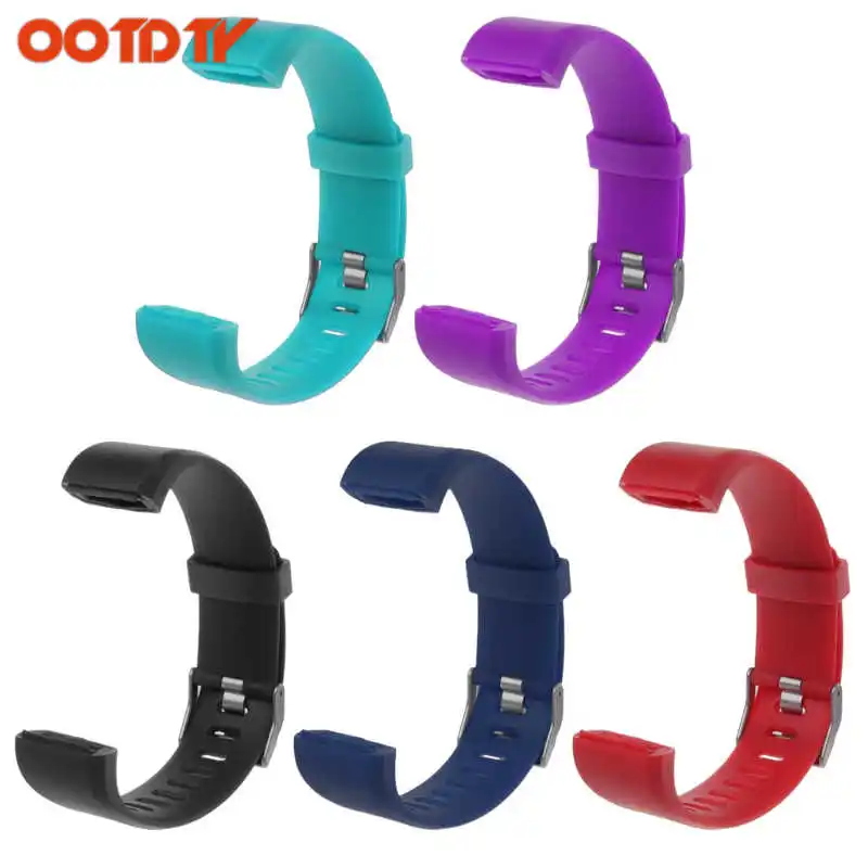 

5 Colors Silicone Wrist Band Strap Replacement Silicone Watchband for ID115 Plus Smart Watch Bracelet dropshipping