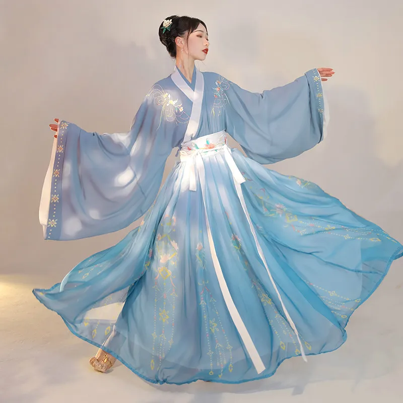 

Women Hanfu Chinese Ancient Tradition Princess Dance Costume Vintage Tang Suit Hanfu Fairy Dress Carnival Costume Outfit Cosplay