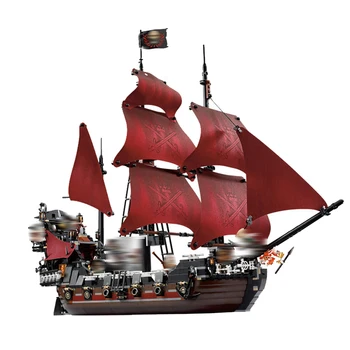 

New 39008 Pirates series The Queen Annes Revenge model Building Blocks set 4195 classic Pirate Ship Toys for children