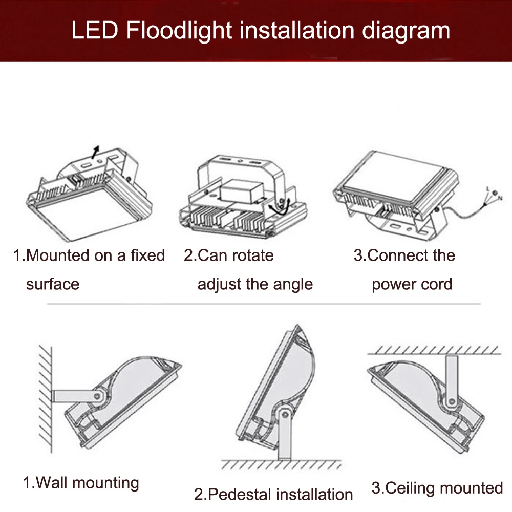 led flood light DC 12 volt 10w led projector light 24V 5730 smd spotlight refletor AC 220V outdoor led lighting spot light garden security light