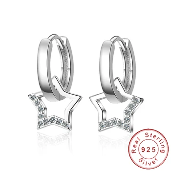 

Dainty Solid 925 Sterling Silver Small Hoop Earrings Circle Loop Mini Creole Minimal Star Ear Huggies Womens Jewellery SE170