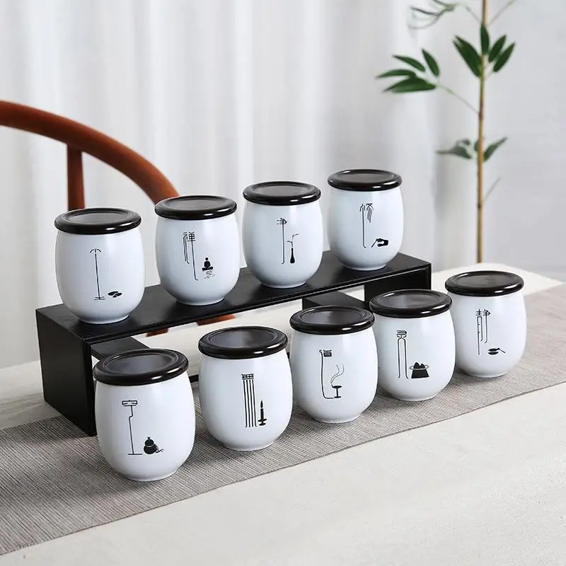 8*6.8cm Tea Sealed Cans Quality Container Box For Coffee Simple Spices Jar Candy Storage Home Jars 10 Colors New | Дом и сад