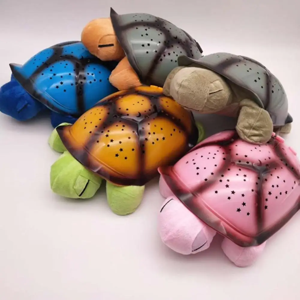 

HobbyLane LED Night Light Kids Battery Power Supply Music Turtle Projection Lamp Projected Night Light Atmosphere Light