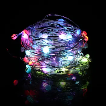 

2020 Garland Fairy lights Copper Wire Led Street String Light Indoor Outdoor Lighting Home Room Christmas Decoration Solar Lamp