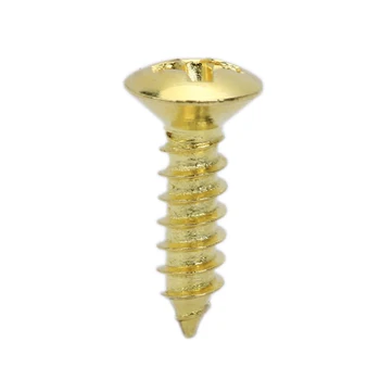 

10 Pieces High Quality Gold Screws For Electric Guitar Pickguard Cover Plate