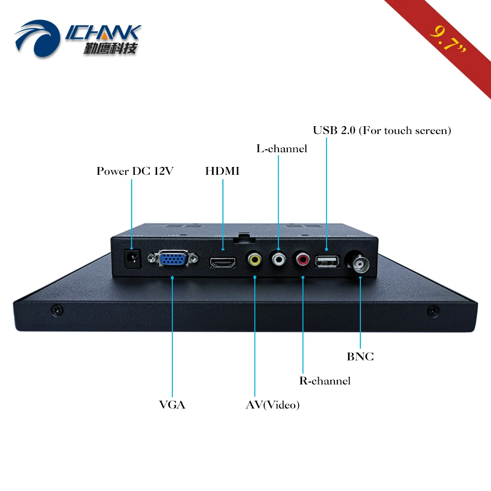 HDMI Է USB ׼ ġ LCD ũ PC  ZB097TC-592R, 9.7 ġ 10 ġ ÷, 1024x768 IPS Ǯ 1080p ݼ Ͽ¡
