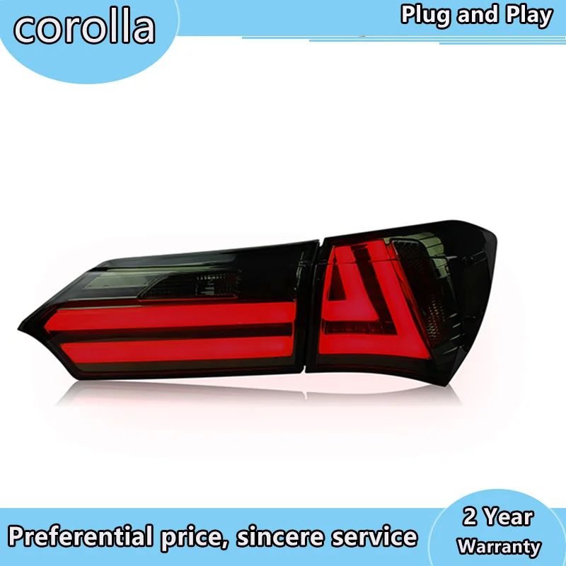 Автомобильный Стайлинг задний фонарь для Toyota corolla задний фонарь- светодиодный задний фонарь светодиодный DRL crolla задний фонарь в сборе