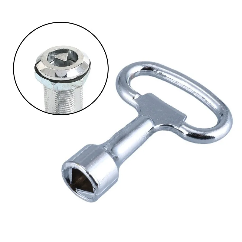 Description Picture 5 of item1PC Universal Key Multifunction Wrench Metro Trains Key Lock Elevator Door Key Electric Cabinet Keys For Triangular Panel Lock#