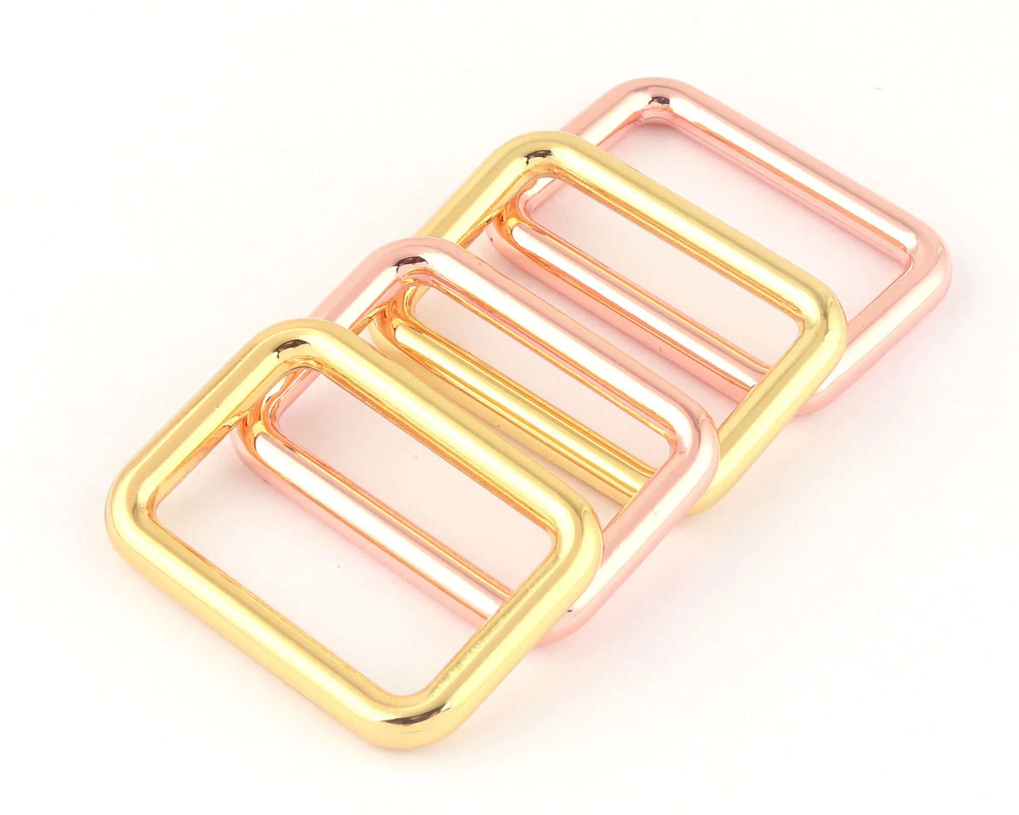 

25mm Rose Gold Adjuster Buckles Slide Buckles Metal Belt Purse Backpack Luggage Buckle Handbag Webbing Hardware Bag Clasps