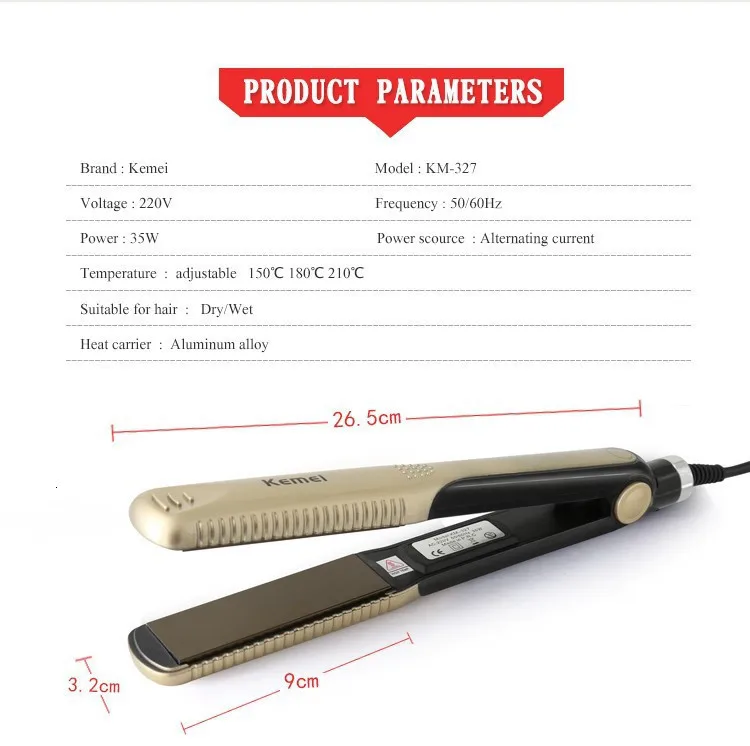 professional ceramic flat irons straightening Iron hair straightener pranchas de cabelo curling styling tools chapinha