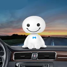 Автомобильный орнамент милый качающийся робот Baymax кукла Автомобильная отделка авто Интерьер приборной панели игрушки с покачивающейся головой аксессуары подарок