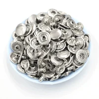 50 Sets Buttons 12.5/15 MM Rivets Buckle Combination Sewing Repair Metal Snap-Fastener Bronze Silver Gold Black 1