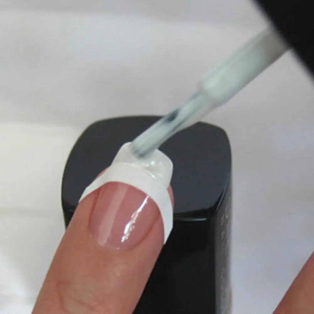 5 Sheets (240PCS ) White French Manicure Strip Nail Art Form Fringe Tip Guides Sticker DIY Line Tips Decoration Tool