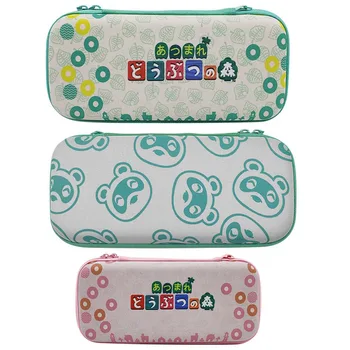 

Animal Crossing Cloth Travel Hand Bag Storage Box Hard Shell Game Cards Holder for Nintendo Switch NS Lite Protective Case Cover