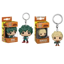 Funko POP Pocket My Hero academic брелок Deku и Bakugo экшн-Фигурки игрушки
