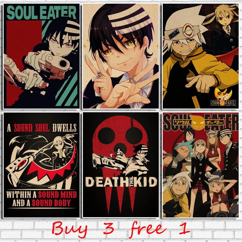 Vintage Soul Eater Anime Poster Kraft Paper Wall Art For Home Decor ▻   ▻ Free Shipping ▻ Up to 70% OFF