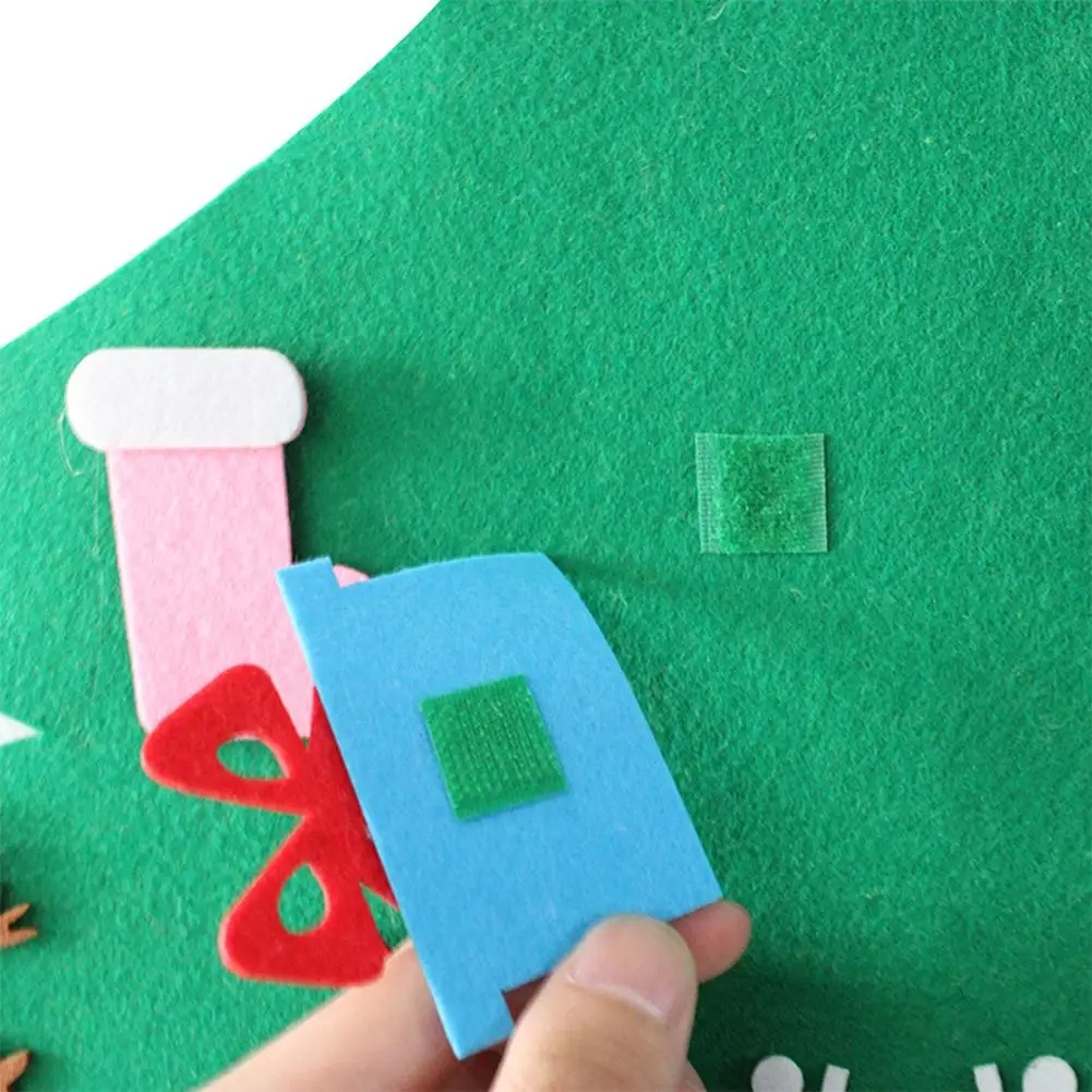 DIY фетр календарь игрушки для рождественской елки Настенный декор наклейки рождественские украшения детский подарок на Рождественское украшение для дома