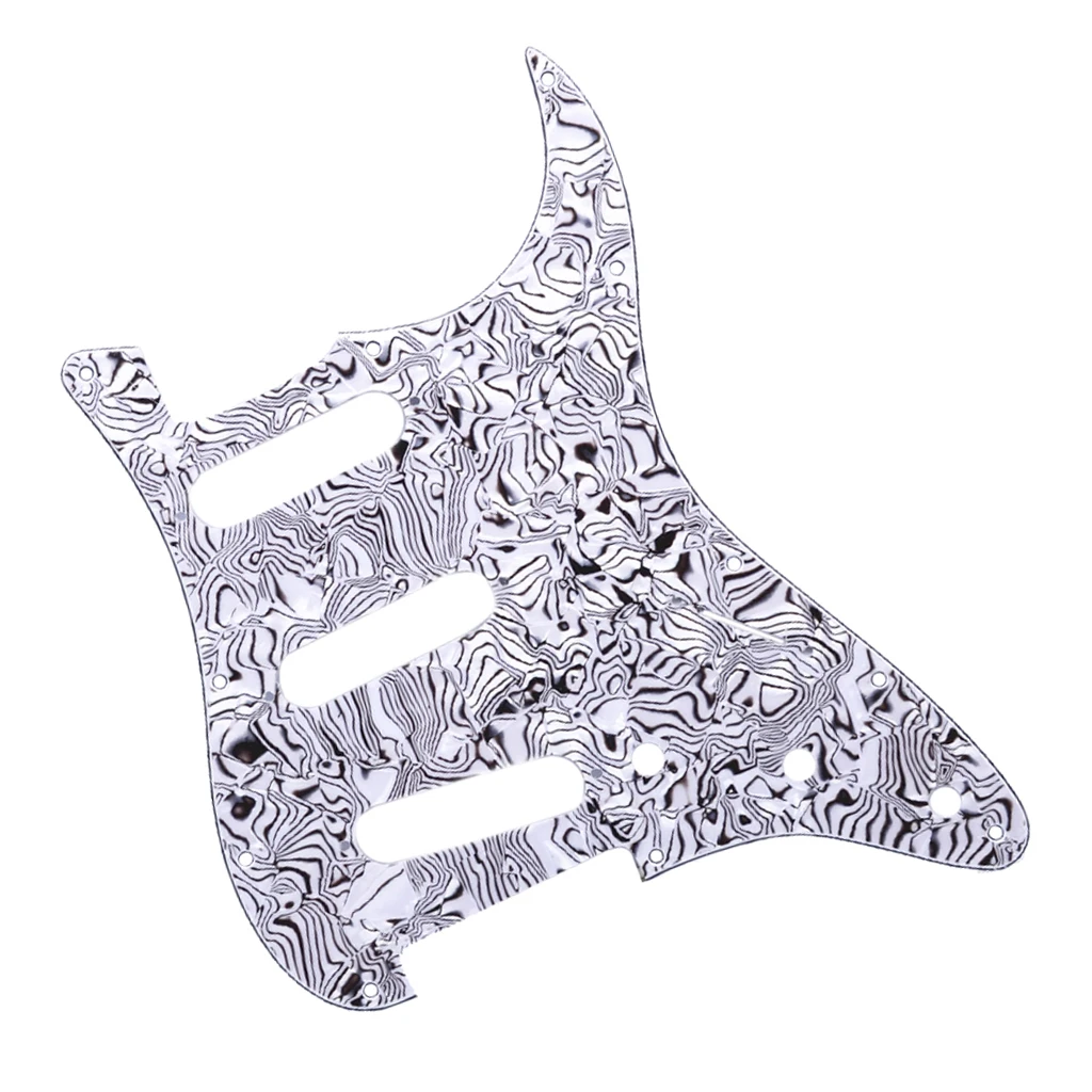 3Ply SSS Scratch Plate Electric Guitar Pickguard for ST SQ  Guitar