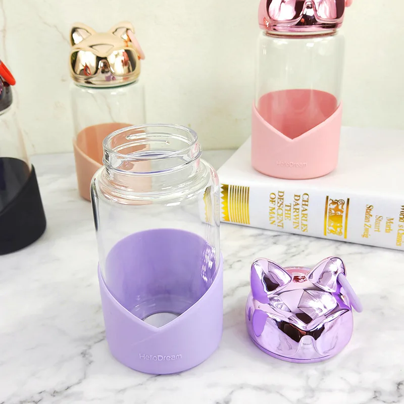 Creative Elvis Heat Resistant Glass Convenient Hand High Borosilicate Glasses Dianyuansu Du Gai Children Students Gift Cup