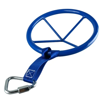 

Diameter Metal Ninja Wheel with Safety Carabiner Advanced Monkey Bar Obstacle Ninja Warrior Training Equipment
