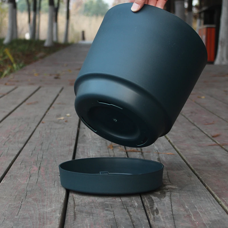 Керамический круговой цветочный горшок с имитацией смолы Энтони для выращивания