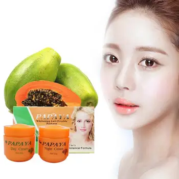 

Papaya Day Cream And Night Cream Improves Vitamin C's Dark Whitening Refreshing Anti-freckle Skin Moisturizer H3H7