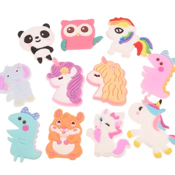 

280PCS Boutique Unicorn Hair Accessories Cute DIY Girls Accessories Soft Rubber Accessory for Head wraps Hair bows