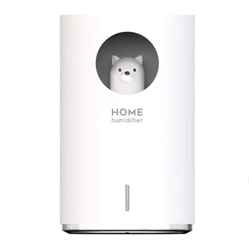 

900ML Cute Pet Air Humidifier DC5V Aroma Air Oil Diffuser Ultrasonic Cool Mist Romantic Color LED Lamp Home Appliances USB Humid