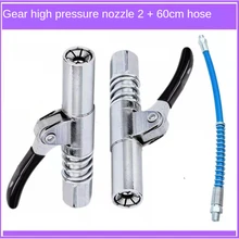 

2Pcs Grease Coupler Heavy-Duty Quick Release Grease Gun Coupler NPTI/8 10000PSI Two Press Easy to Push Accessories