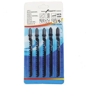 

5PCS T144D T244D T111C T118A T127D T101AO T-Shank Jig Saw Blades Thick Teeth Woodworking Reciprocating Saw Blade
