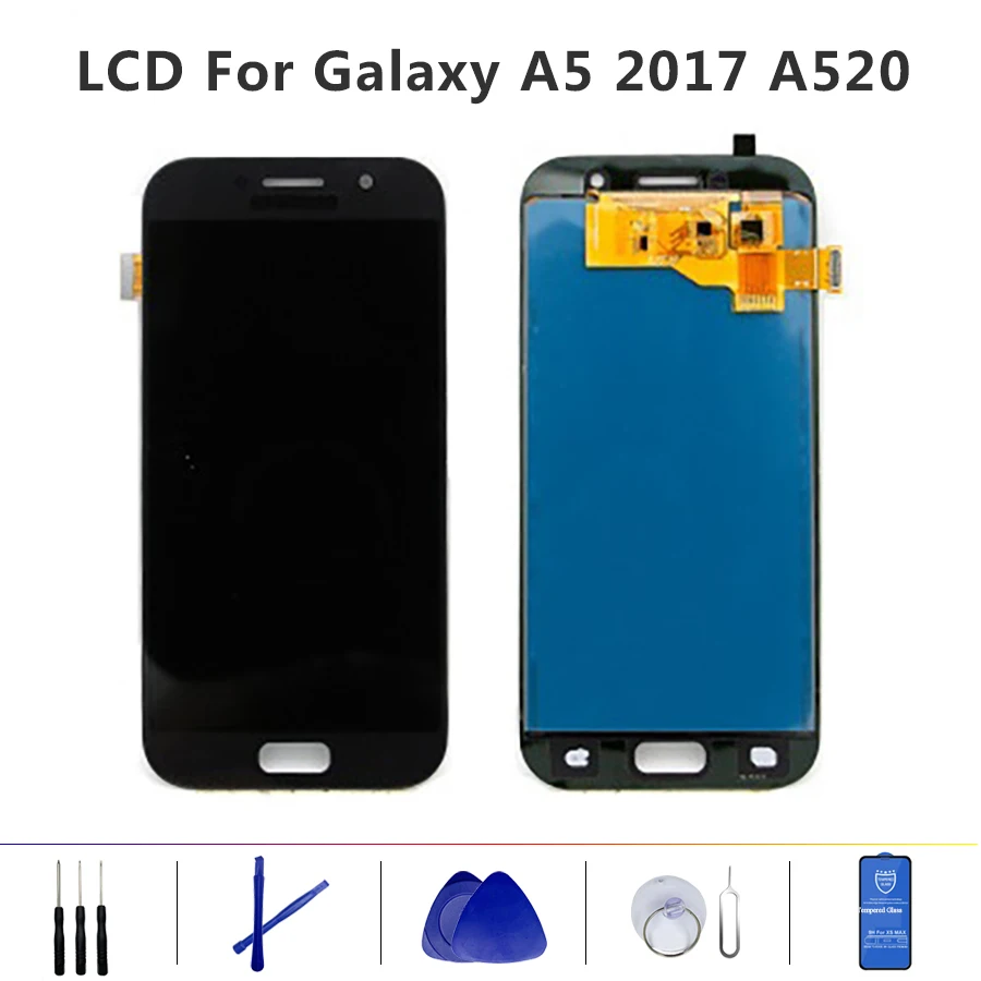 

5.2" TFT For SAMSUNG Galaxy A5 2017 A520 Display Touch Screen Digitizer SM-A520F A520F Replacement Parts