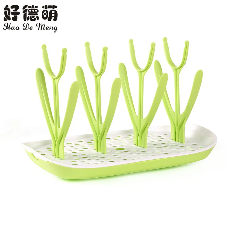 

Good German Adorable Infant Bottle Drying Rack Antibacterial Baby Bottle Drying Rack Pacifier Water Draining Drying Rack