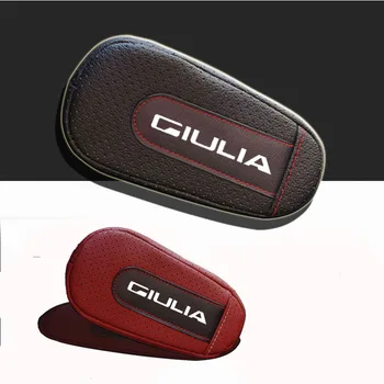 

Car Styling Seat Supports For Alfa Romeo Giulia Leather Leg Cushion Knee Pad Armrest pad Seat Supports Car Seat Accessories