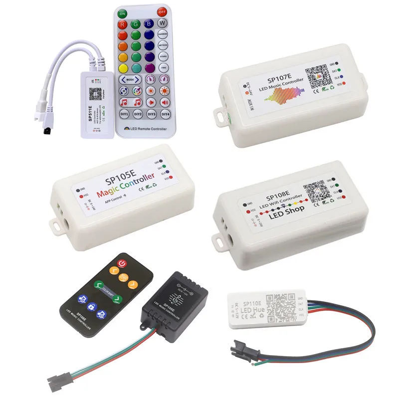 SP107E Music Controller for WS2812B Led Strip SP105E SP110E SP106E