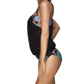 

PatPat 2020 New Summer Bohemian Three Piece Swimsuit for Mom