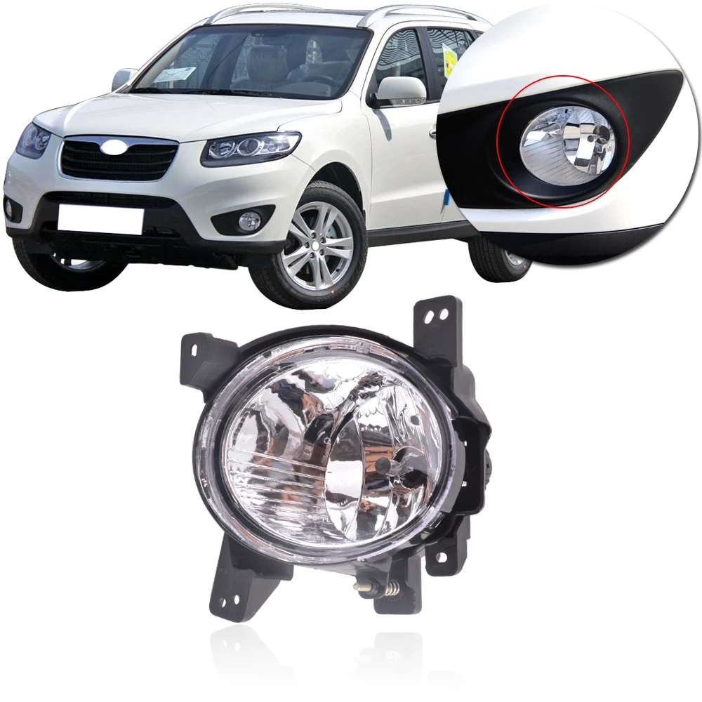 CAPQX For Hyundai SantaFe Santa Fe 2.4 2010 2011 2012 High Quality Front Bumper Fog light driving foglamp Foglight | Автомобили и