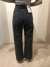 Vaqueros de cintura alta para mujer, Pantalones rectos de pierna ancha a la moda, holgados, cómodos, informales, ropa de mezclilla, pantalones bombachos
